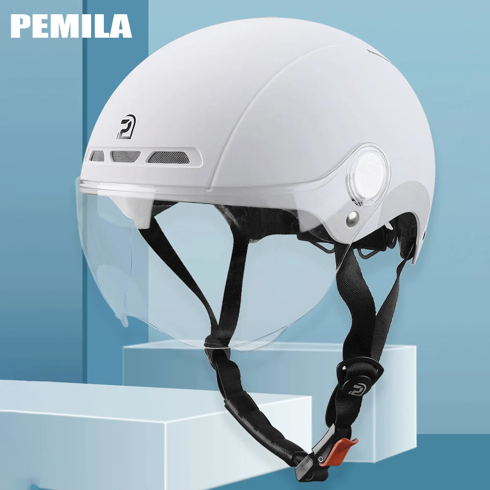 Casco de Ciclismo PEMILA con Gafas — MTB, Carretera y E-Bike, Unisex