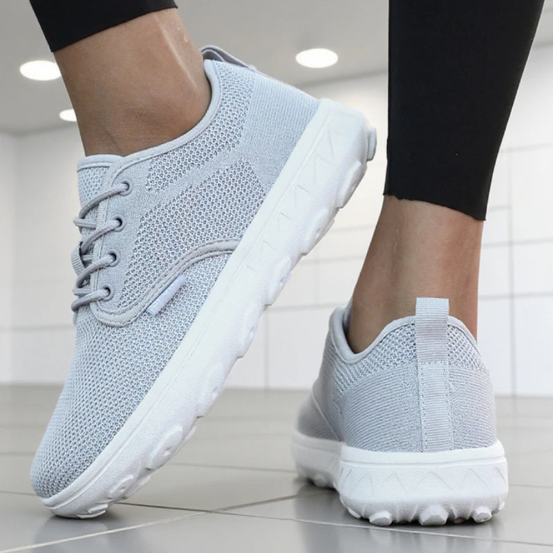 Wide Toe Casual Shoes for Women Barefoot Soft Sole Breathable Knitted Mesh Shoes New Non Slip Platform Sneakers Zapatos De Mujer